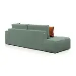 КОРСО Диван прямой с банкеткой, темно-зеленый