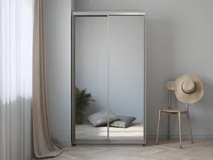 Хит Экспенс Шкаф-купе двухдверный с 2 зеркалами, 120х220,Светло-бежевый