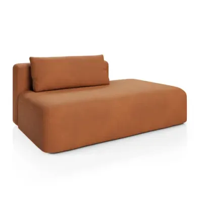 НОВЫЕ ЭМОЦИИ МИНИ Диван прямой, терракотовый, банкетка справа