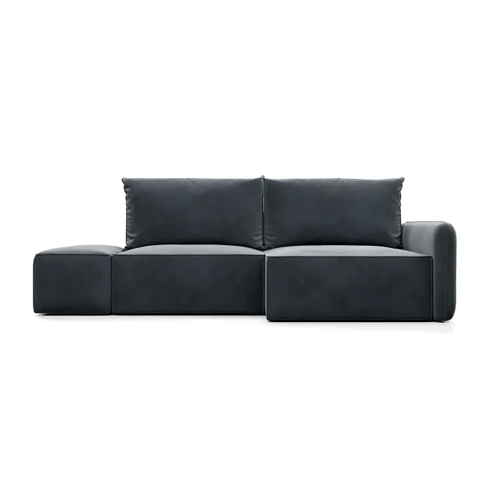 ПОРТЛЕНД Диван угловой с банкеткой серый