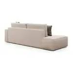 КОРСО Диван угловой с банкеткой, бежевый