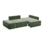 ПОРТЛЕНД Диван прямой с банкеткой зеленый