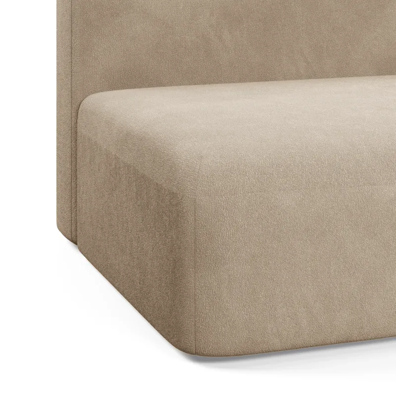 НОВЫЕ ЭМОЦИИ Диван прямой, латте, банкетка справа