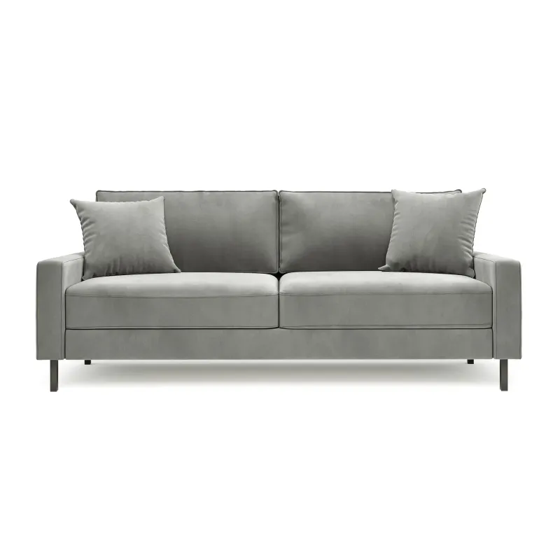 Хорошее настроение Диван прямой, серебристо-серый