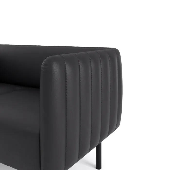 РИО Диван прямой черный