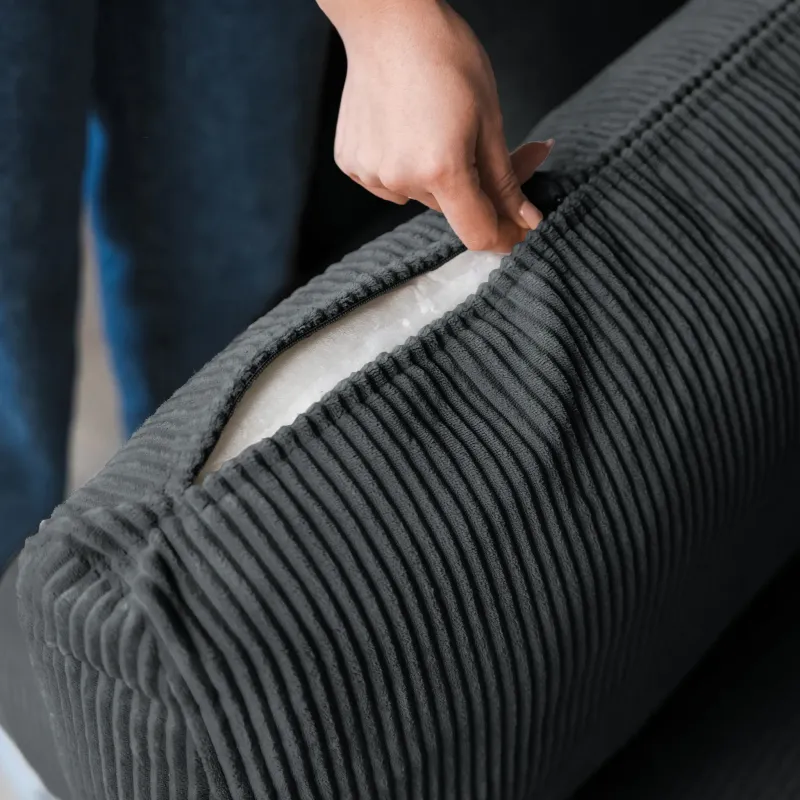 ДОЛГОЖДАННЫЙ ОТПУСК Диван угловой, графитовый ДОЛГОЖДАННЫЙ ОТПУСК Диван угловой, графитовый