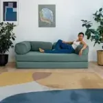 ПОЛЕЗНАЯ ПРИВЫЧКА Диван прямой, изумрудный