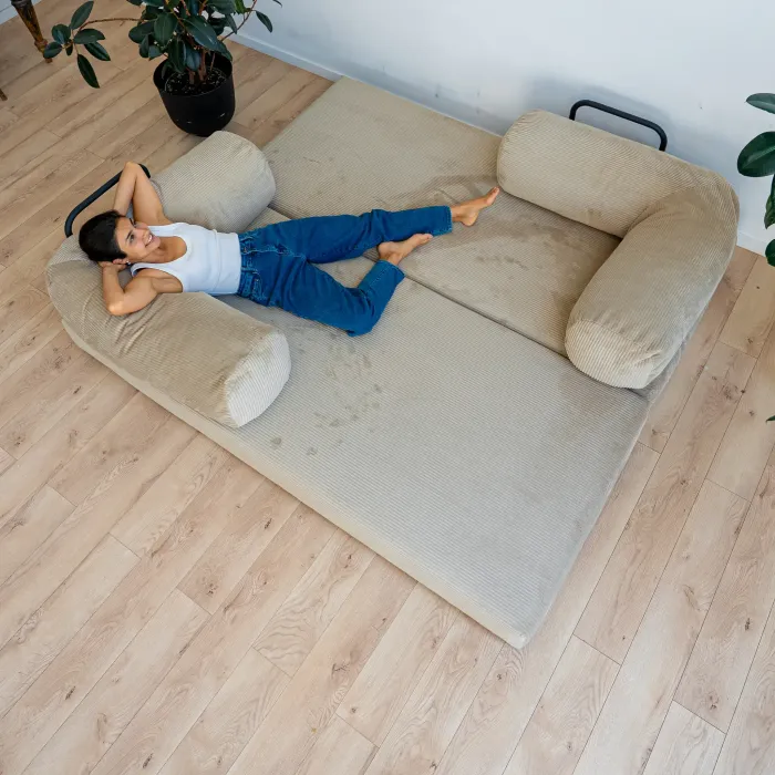 ПОЛЕЗНАЯ ПРИВЫЧКА Диван прямой, бежевый