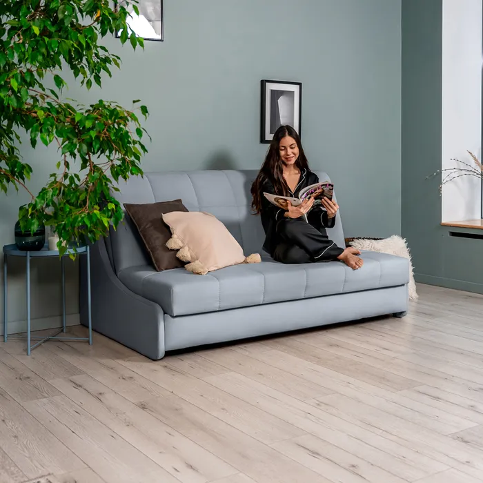 ТОКИО Складная кровать светло-серая, 180 ППУ