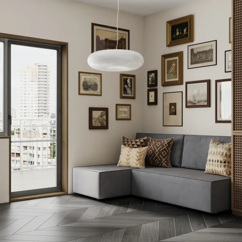 КОРСО ЛАЙТ Диван угловой, серый