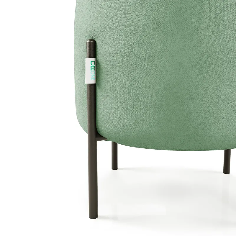 Маленькая радость Пуф круглый на ножках, мятный