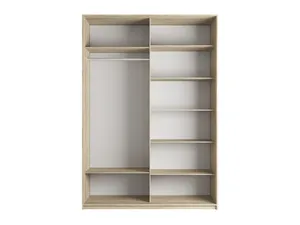 Прайм Шкаф-купе двухдверный с зеркалом, 160х230, Бежевый