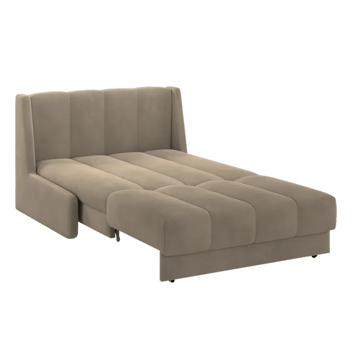 ВЕНЕЦИЯ Складная кровать серо-бежевая, 125