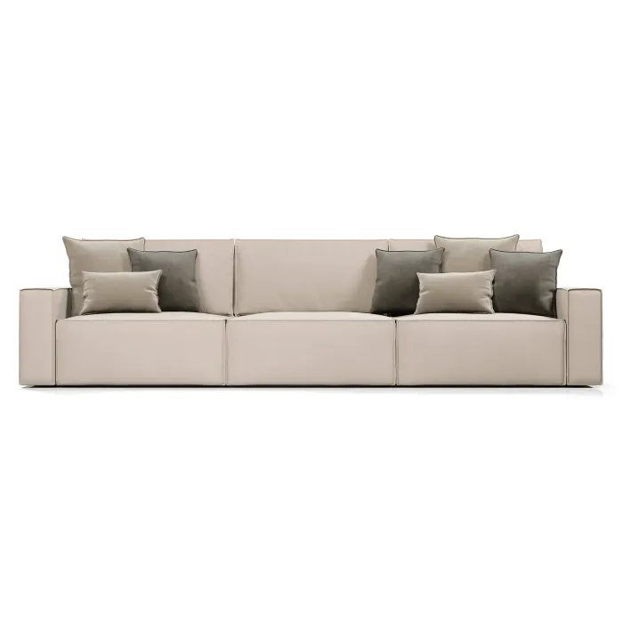 КОРСО XL Диван тканевый прямой бежевый
