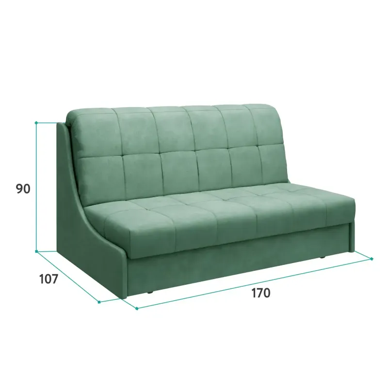 ТОКИО Складная кровать мятная, 160 ППУ