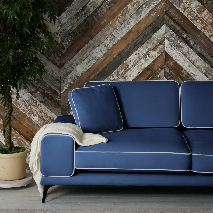 Солнечное побережье Диван прямой, сапфировый