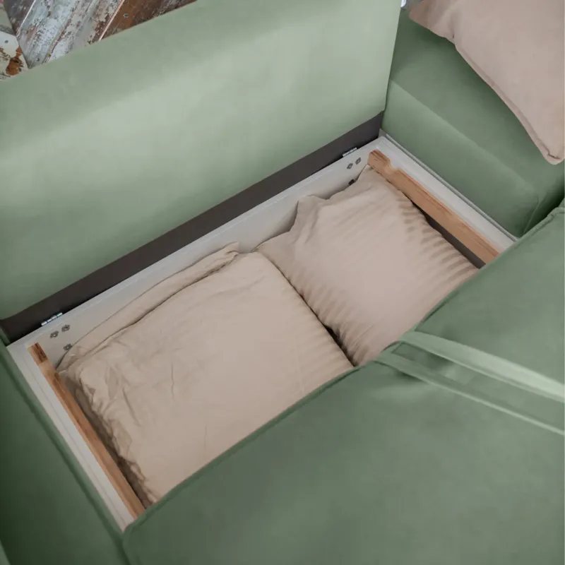 ПОРТЛЕНД Диван прямой с банкеткой зеленый ПОРТЛЕНД Диван прямой с банкеткой зеленый