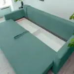 РИМИНИ Диван прямой Cilium изумрудный