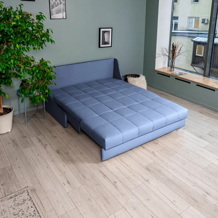 ТОКИО Складная кровать серо-синяя, 146 ППУ