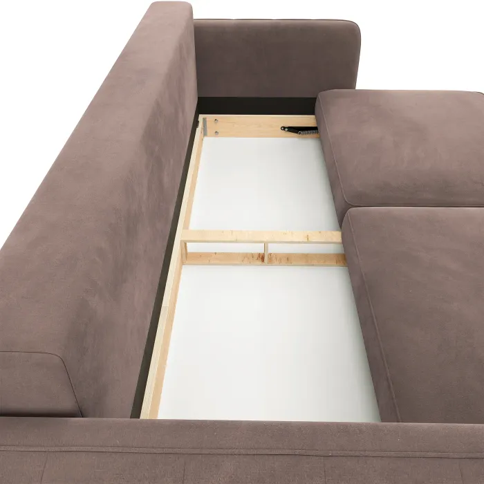 СЧАСТЛИВЫЙ ДЕНЬ Диван прямой, какао