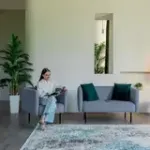 РИО Диван прямой синий