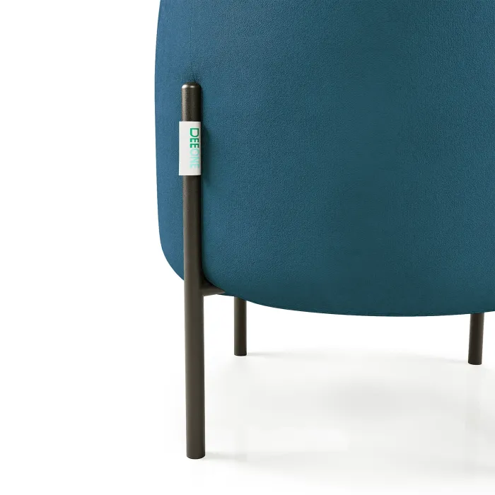 Маленькая радость Пуф круглый на ножках, синий