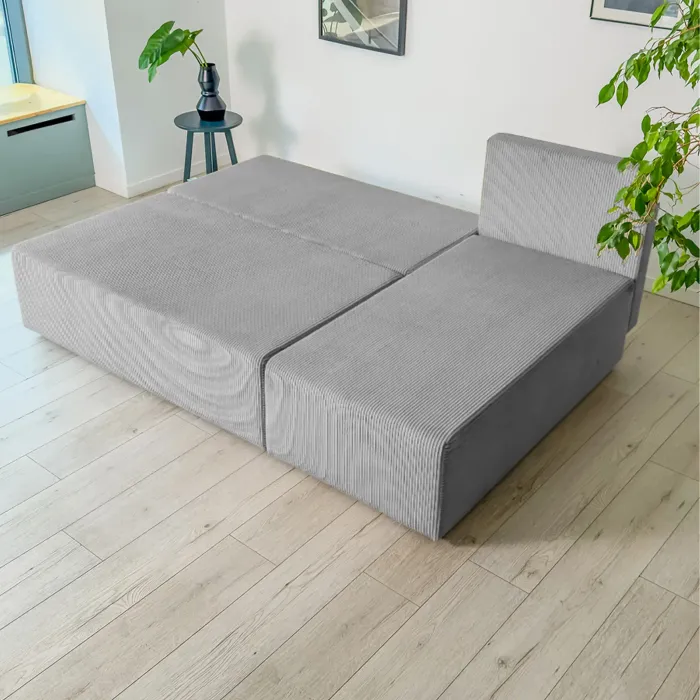 Корсо Лайт Диван угловой Cilium серый