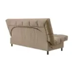 ЮТА Диван прямой коричневый ППУ, с черными ножками