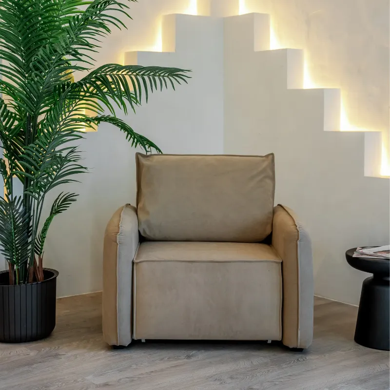 ПОРТЛЕНД Кресло-кровать бежевое