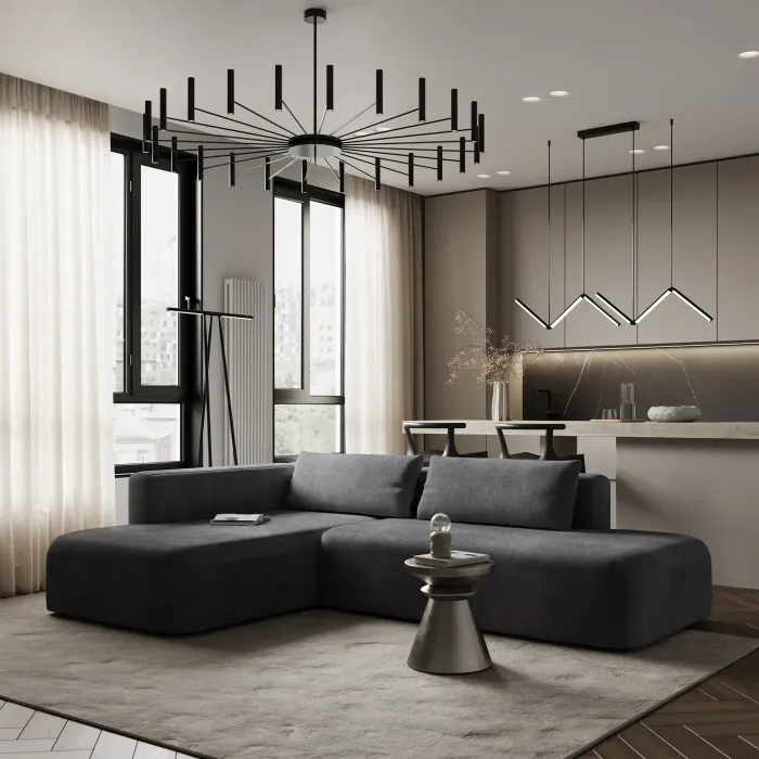 НОВЫЕ ЭМОЦИИ Диван угловой, серый