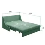ТОКИО Складная кровать мятная, 160 ППУ