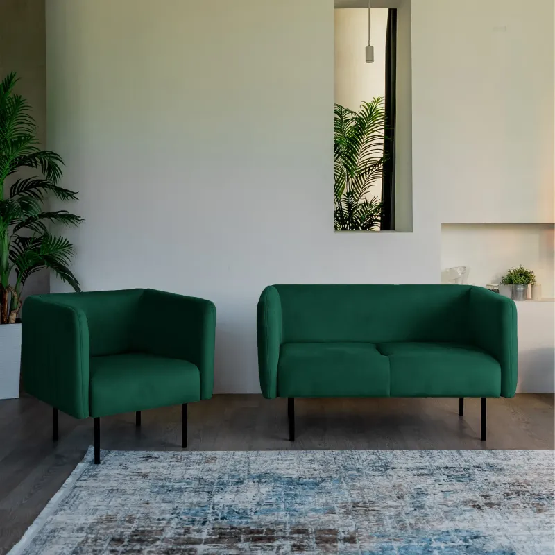 РИО Кресло тканевое зеленое РИО Кресло тканевое зеленое