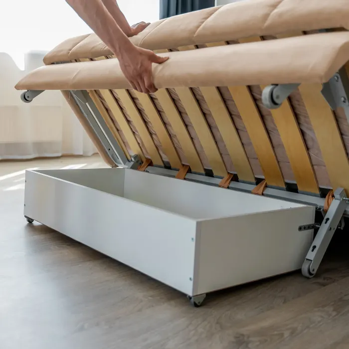 РИЧМОНД Складная кровать светло-бежевая, 185