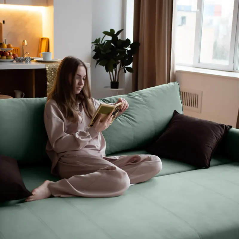 РИМИНИ Диван прямой мятный