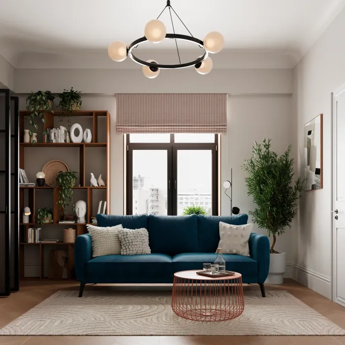 СЧАСТЛИВЫЙ ДЕНЬ Диван прямой, синий