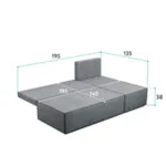 КОРСО ЛАЙТ Диван угловой, серый