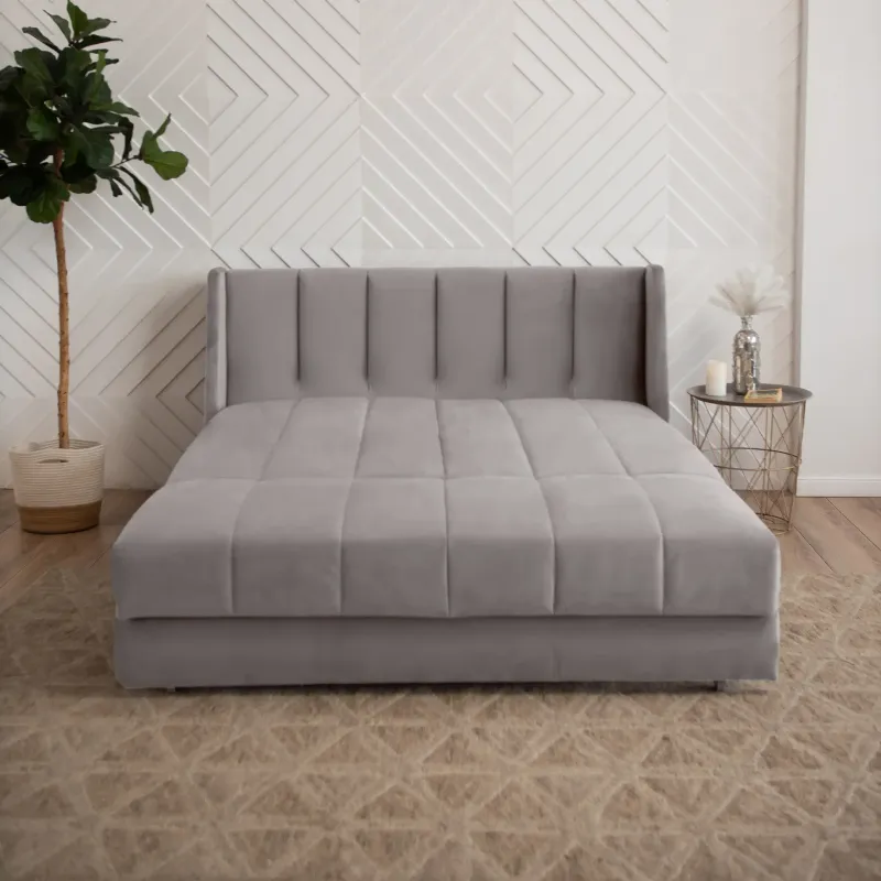 ВЕНЕЦИЯ Складная кровать серо-бежевая, 145