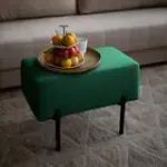 Маленькая радость Пуф прямоугольный на ножках, зеленый