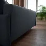 СКАНДИ Диван тканевый прямой светло-серый