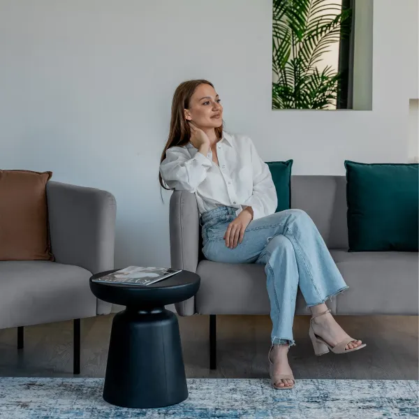 РИО Диван прямой светло-серый