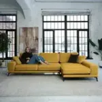 Солнечное побережье Диван угловой, медово-желтый