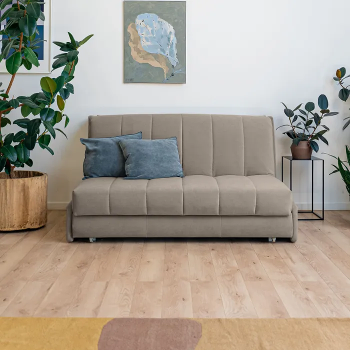 ВЕНЕЦИЯ Складная кровать серо-бежевая, 185