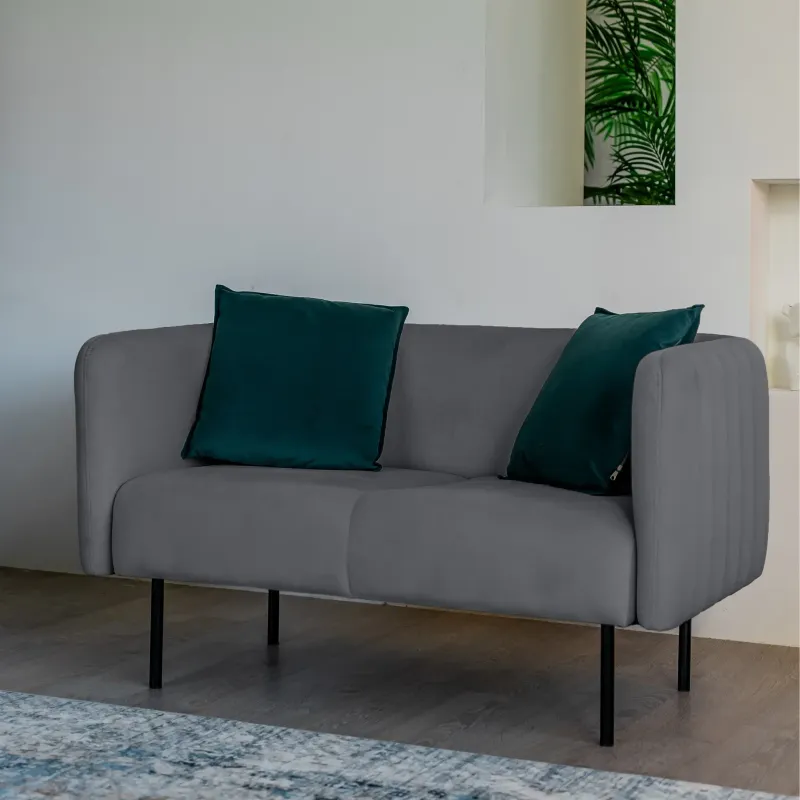 РИО Диван прямой светло-серый