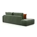 ПОРТЛЕНД Диван прямой с банкеткой зеленый