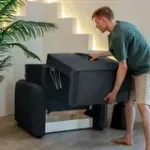 ПОРТЛЕНД Кресло-кровать серое