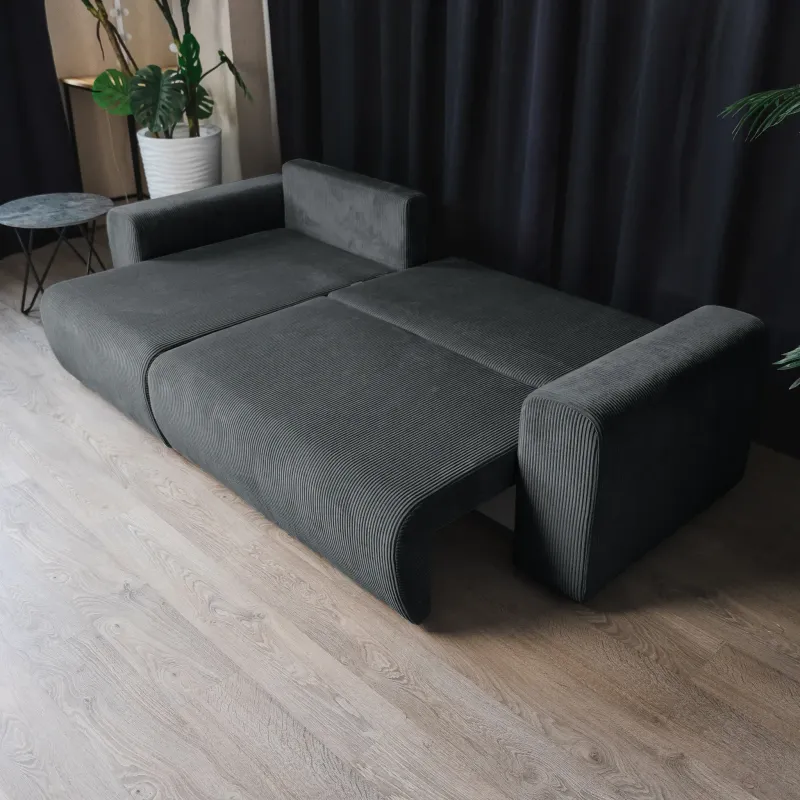 ДОЛГОЖДАННЫЙ ОТПУСК Диван угловой, графитовый ДОЛГОЖДАННЫЙ ОТПУСК Диван угловой, графитовый