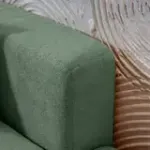 НОВЫЕ ЭМОЦИИ Диван прямой, темно-зеленый, банкетка справа