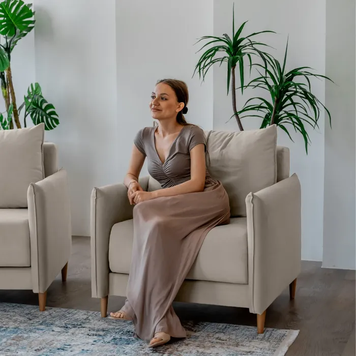 ЛУЧШИЙ ДРУГ Кресло-кровать бежевое