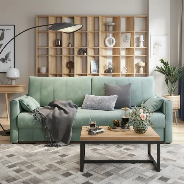 РИМИНИ Диван прямой мятный