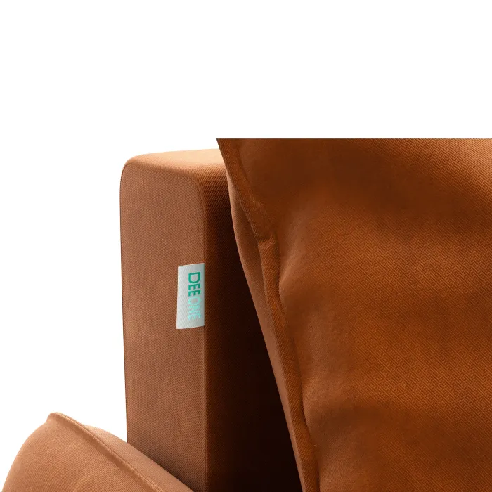 ПОРТЛЕНД Диван угловой с банкеткой терракотовый